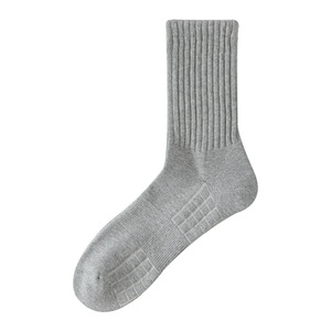 Chaussettes de sport personnalisées en coton pour hommes, <span class=keywords><strong>grande</strong></span> taille, blanches, grises, noires, tricotées AthleticTerry Cartoon, chaussettes d'automne pour hommes - Product Image 2