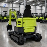 Livraison Gratuite, Certifié CE et EPA, Mini-Excavatrice de 1 Tonne, Type Chenilles, Micro-Pelle Hydraulique, Couple de Charge Élevé 18,5 kW