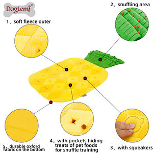 Estera de comida de entrenamiento para perros con parte inferior antideslizante en forma de piña, almohadilla lavable para olfatear mascotas - Product Image 5