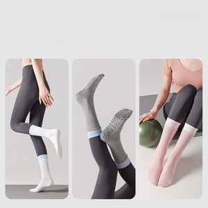 Chaussettes de compression sans couture à logo personnalisé pour la cheville, antidérapantes, pour le Pilates, le yoga, le trampoline, la barre et usage décontracté - Product Image 5