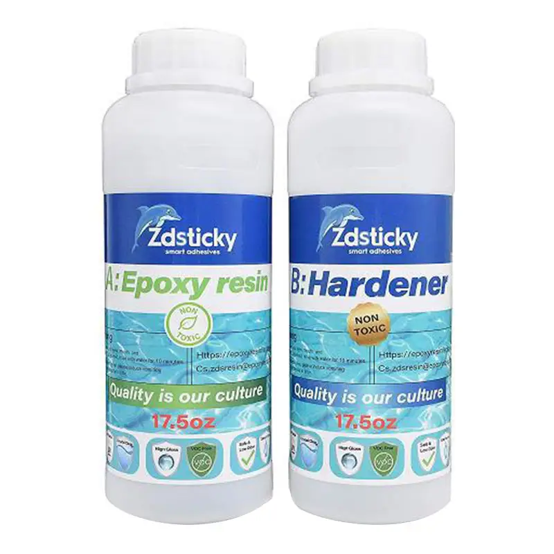 ZDS Keo Dán Nhựa Epoxy AB Soild Epoxi Nhà Sản Xuất Thâm Quyến Sàn Gỗ Cao Su Sơn Phủ Sàn Epoxy