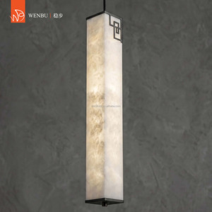 Lampe suspendue en albâtre espagnol pour couloir d'hôtel, villa, hall d'entrée, salon, couloir - Product Image 2