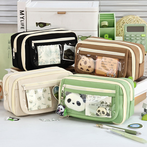 Astuccio Trasparente all'Ingrosso <span class=keywords><strong>per</strong></span> Ragazze, Portapenne ad Alta Capacità, Astuccio Estetico <span class=keywords><strong>per</strong></span> Scuola Media - Product Image 6