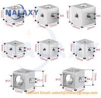 Connecteur MALAXY M3 M5 M6 Écrou à six côtés Écrou cubique d'angle fileté personnalisé Écrou cubique carré pour cadrage à rainure en T