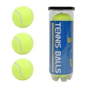 Pelota de Tenis de Goma Masticable de Lujo para Perros, Resistente y Ligera, Fácil de Transportar, Juguete para Mascotas - Product Image 1