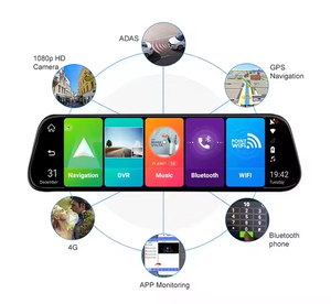 고급 10인치 차량용 DVR 카메라 후방 카메라 3개 GPS 추적 원격 모니터 JX23 자동차 보안용 - Product Image 4