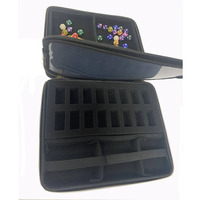 Étui de rangement pour dés de jeu de rôle avec porte-feuille de personnages intégré et panneau effaçable, classeur de dés D&D, sac de rangement portable
