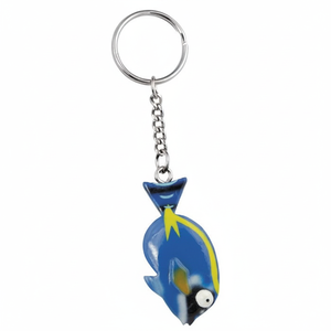 Portachiavi a Forma di Pesce Blu, Mini Regalo Promozionale con Catena e Anello per Chiavi o Accessorio per Borsa - Product Image 2