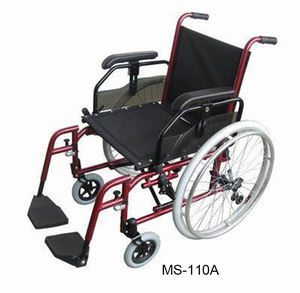 Fauteuil roulant manuel léger pliable en aluminium (MS-110A) - Product Image 1