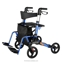 Rollator Walker pliable léger et compact avec repose-pieds rabattable Nouvelle caractéristique de conception