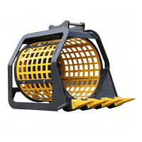 Promotion : Godet de criblage rotatif pour excavatrice, Godet tamiseur, Godet trommel pour excavatrices de 1 à 50 tonnes (terre, sable, gravier)