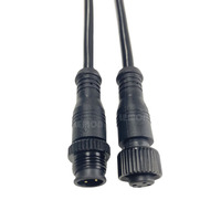 Connecteur Électrique Étanche Automobile M12 IP67 Mâle-Femelle 4 Broches à Contact Cuivre