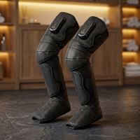 Bottes de récupération par compression d'air Eveekon pour les jambes entières, bottes de compression sans fil avec dispositifs de massage chauffants pour les pieds et les genoux