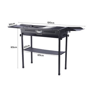 Barbacoa parrilla barbacoa portátil plegable parrilla barbacoa al aire libre freír Parrilla <span class=keywords><strong>de</strong></span> carbón <span class=keywords><strong>de</strong></span> doble propósito - Product Image 5