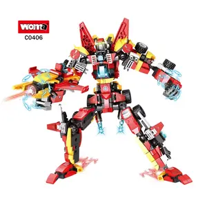 WOMA TOYS C0406 ensamblar deformación combinada transformando Robot bloque de juguete para niños