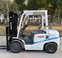 Forklift TCM Bekas 3 Ton Diesel, Truk Angkat Bekas Dijual, China FD30 Mesin ISUZU C240, Penanganan Material Gudang