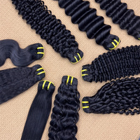 Lot de Cheveux Naturels Vietnamiens et Indiens 12A en Gros, Double Trame, Remy, Extensions de Cheveux Humains, Cuticules Alignées, Cheveux Vierges en Paquets