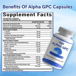 VitaHall Integratore Naturale Nootropico Alpha GPC per Migliorare la Memoria e la Concentrazione negli Adulti - Product Image 2