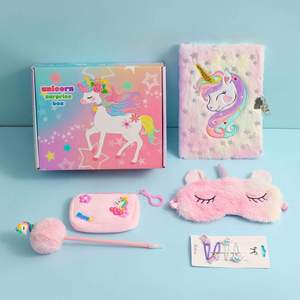 Cute Beautiful Embroidery Private Diary Notepad Fluffy Notebook Hair Clips Keychain <b>DIY</b> Journal <b>Kit</b> for Girls - Product Image 4