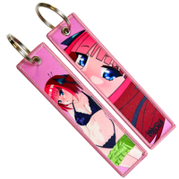 Mode-stof sleutelhanger sleutelhanger groothandel verwijder vliegtuiglogo vóór het weven aangepaste anime jet tag vliegtuig sublimatie jet tag
