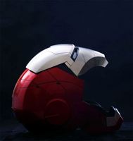 Casco de Iron Man MK5, Nuevo Diseño, Control Remoto, Máscara de Plástico, Cambia de Cara, para Fiestas de Cumpleaños