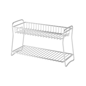 Panier de rangement en acier inoxydable <span class=keywords><strong>à</strong></span> double couche pour salle de bain, support de drainage pour <span class=keywords><strong>toilettes</strong></span>, porte-pinceaux de maquillage et porte-brosses <span class=keywords><strong>à</strong></span> dents - Product Image 5