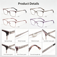 Gafas de Sol Cat Eye Modernas al por Mayor, Monturas Ópticas para Mujer, Monturas de Gafas de Lectura para Dama ZgGKur