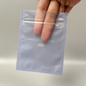 Imprimir Logo Zip Lock 3 Sello lateral Bolsa de plástico Un lado Claro Transparente Embalaje Cremallera Bolsita Bolsa - Product Image 3