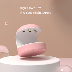Lámpara de Uñas LED <span class=keywords><strong>UV</strong></span> Portátil de 18W, Kit de Gel para Manicura, Secador de Uñas Mini con Carga USB para Esmalte de Uñas - Product Image 2