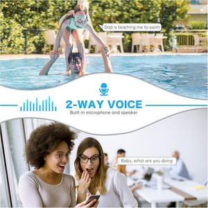 E27灯泡安全摄像机360无线室内摄像机10m红外夜视双向音频全彩灯无需布线 - Product Image 5