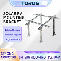 Supports de montage PV personnalisés, structure de support au sol fixe, galvanisation à chaud, support de panneaux solaires pour centrales électriques