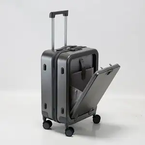 Customized Size Travel Suitcase Aluminum Luggage and Travel Bags Unisex Spinner Aluminum Luggage Trolley Suitcase