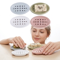 Boîte de drainage pour savon en silicone rectangulaire Zenidoo Classic avec un design pratique pour une utilisation dans la salle de bain