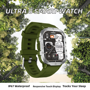 Smart <b>Watch</b> Ultra 8 IPS Screen Sport Tracker Sleep Tracker Alarm Clock Heart ZW66 Android IOS Men BT Call IPX6 Waterproof - Product Image 2
