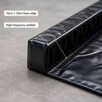 Tapis de lavage portable en bâche personnalisée pour la récupération des déversements, fabricant de tapis de protection en vinyle robuste 650 g/m² 6 m x 3,5 m avec bord en mousse pour lavage de voitures