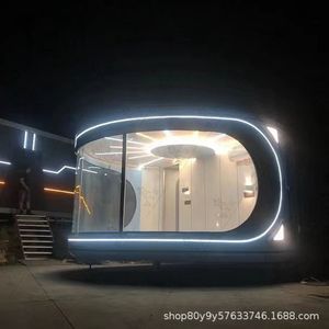 Modern Curved <b>Prefab</b> <b>House</b> Sandwich Panel Hotel Use Easy Installation - Product Image 4