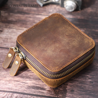 Eonluxe Boîte de rangement portable simple en cuir véritable pour bijoux (colliers, boucles d'oreilles, bracelets, pendentifs) – Petite taille