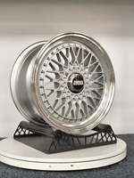 Jantes forgées concaves en mesh personnalisées en 2 parties, 15-20 pouces, 4x100, 5x112, 5x120.65, RS, compatibles avec BMW E30, Golf Mk2, Jaguar XJ, Audi, Tesla