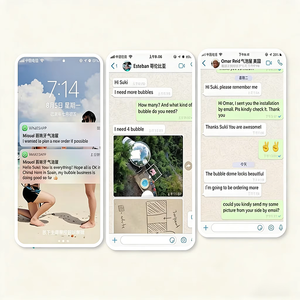 Carpa Burbuja Inflable Transparente en Venta, PVC Resistente 360 °   Domo Panorámico para Glamping, Hotel con Baño - Product Image 6