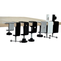 Pinces de table personnalisées de haute qualité estampage en poudre revêtement métal acier réglable C Clips bureau C pinces
