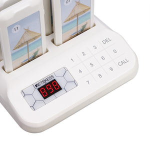 Retekess Japan 312-315.25MHz IP32 Waterproof <b>Wireless</b> Restaurant Guest Paging System 20 Buzzer Pagers for Outdoor Dining Cars - Product Image 4