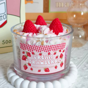Dessert Cup Shaped Scented <strong>Candles</strong>, Multi-flavor Cake Soy Wax <strong>Candles</strong>, Birthday Gift &amp; Festival Decor Ornament Viral Hit - Product Image 1