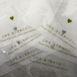 Bán Buôn Biểu Tượng Tùy Chỉnh Nửa Trong Suốt Và Nửa Frosted Nhựa Túi Quần Áo Zip Khóa Tự Niêm Phong Bao Bì Dây Kéo Túi In - Product Image 2