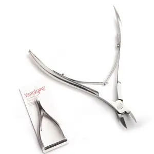 Quality Assurance Pedicure Manicure Tools Durable Nail Clippers Silver Stainless Steel Nail Cuticle Nippers