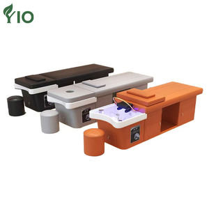 Lavabo en céramique moderne <span class=keywords><strong>de</strong></span> luxe avec lumière LED et étagère <span class=keywords><strong>de</strong></span> rangement pour salle <span class=keywords><strong>de</strong></span> bain ou supermarché - Product Image 1