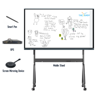 75 inch infrarood touchscreen interactief whiteboard 4K Android 14 metalen frame voor klaslokaalonderwijs met eenvoudige annotatie CE RoHS