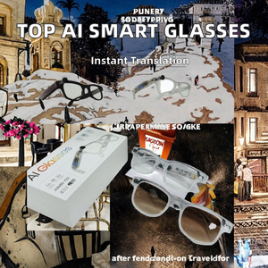 Lunettes intelligentes AI les plus populaires avec transmission Wi-Fi, caméra 1080P, étanches IPX-4, monture en titane, prennent des photos, enregistrent des vidéos et de l'audio - Product Image 4