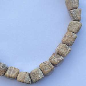 Collier classique en or avec perles de pierre naturelle jaspe image lisse de 10 mm, 12 mm, 14 mm, provenant d'un revendeur Alibaba en Inde - Product Image 3