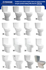 WC monobloc moderne à poser au sol avec chasse d'eau par siphon de 400 mm pour salle de bain - Product Image 5