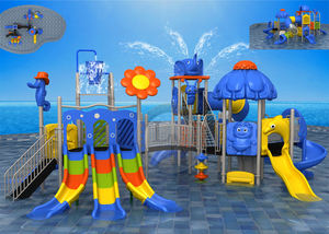 Équipement de jeux aquatiques en fibre de verre et en métal pour parc aquatique d'amusement, intérieur/extérieur, toboggan de piscine - Product Image 4